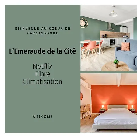 L'emeraude De La Cite - Netflix - Fibre - Proche Cite - Clim Apartment *
